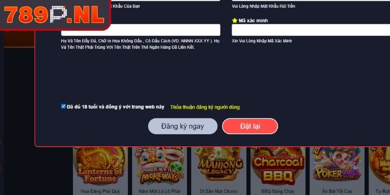 Đăng ký 789P – Hướng Dẫn Thao Tác Cho Người Mới Bắt Đầu 1 Điều kiện cần đáp ứng khi đăng ký 789P