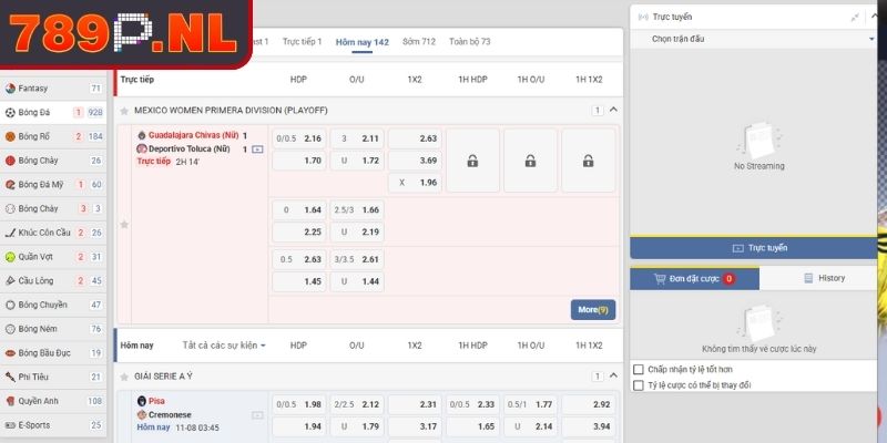 Sảnh UG 789P Điểm Đến Lý Tưởng Cho Cược Thủ Đam Mê 3 Kèo tài xỉu