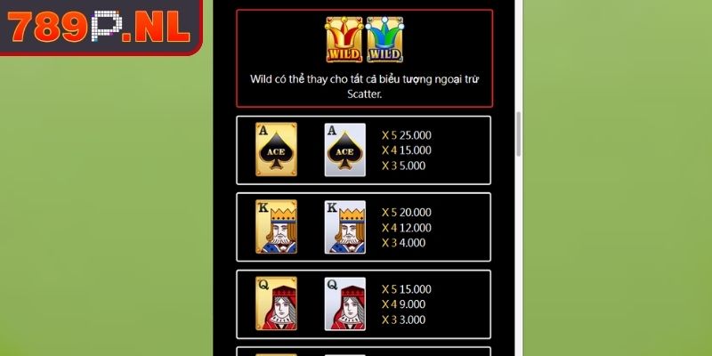 Super ACE nổ Hũ 789P – Trải Nghiệm Slot Game Đầy Hứng Khởi 2 Cài đặt mức cược và trả thưởng